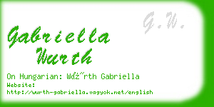 gabriella wurth business card